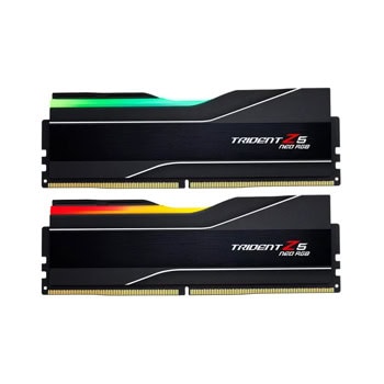 Памет 48GB (2x24GB) DDR5 6400MT/s, G.Skill Trident Z5 Neo RGB Black EXPO, F5-6400J3239F24GX2-TZ5NR, 1.35V | JAR Computers G.Skill F5-6400J3239F24GX2-TZ5NR