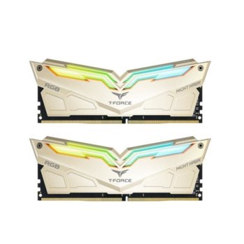 Памет 16GB (2x8GB) DDR4 3466 MT/s, TeamGroup Night Hawk Legend, TF7D416G3466HC16CDC01, 1.35V | JAR Computers TEAM 2X8G DDR4 3466 RGB NIGHT