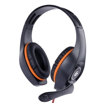 Слушалки Gembird GHS-05-O, микрофон, гейминг, AUX, черни | JAR Computers Gembird GHS-05-O
