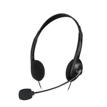 Слушалки Speedlink ACCORDO, микрофон, 1.7м кабел, контрол на звука, 3.5мм жак, черни | JAR Computers Speedlink ACCORDO SL-870003-BK