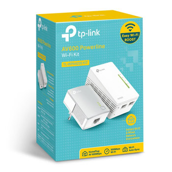 TL-WPA4220KIT 300Mbps AV600 WiFi Powerline Kit | JAR Computers TL-WPA4220KIT 300Mbps AV600 WiFi Powerline Kit