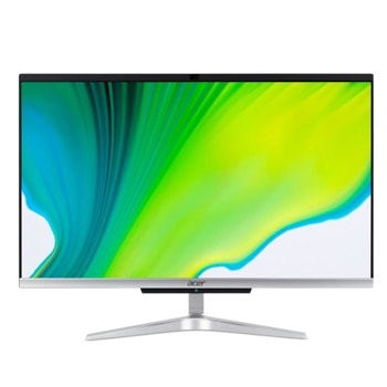All In One компютър Acer Aspire C24-963 AiO (DQ.BEQEX.006), двуядрен Ice Lake Intel Core i3-1005G1 1.2/3.4 GHz, 23.8" (60.45 cm) Full HD Anti-Glare Display, 8GB DDR4, 256GB SSD, 4x USB 3.1, клавиатура и мишка, No OS | JAR Computers Acer Aspire C24-963 AiO DQ.BEQEX.006