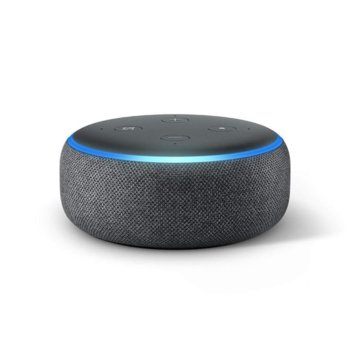 Смарт колонка Amazon Echo Dot 3 Charcoal, микрофон, Wi-Fi, Bluetooth, гласов асистент, черна image