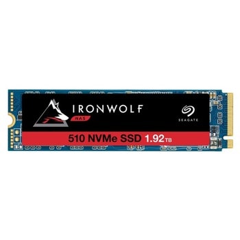 Памет SSD 1.92TB, Seagate IronWolf 510 (ZP1920NM30011), PCIe NVMe, M.2 (2280), скорост на четене 3150 MB/s, скорост на запис 850 MB/s | JAR Computers Seagate 1.92TB IronWolf 510 ZP1920NM30011
