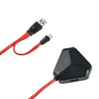 USB Хъб Remax RU-U3, 3x USB Type-A, 1x USB Micro, USB 2.0, черно | JAR Computers Remax RU-U3 3xUSB 2.0 14826