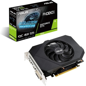 Видео карта NVIDIA GeForce GTX 1650, 4GB, Asus Phoenix, OC, PCI-E 3.0, GDDR6, 128-bit, DisplayPort, HDMI, DVI | JAR Computers ASUS Phoenix GF GTX 1650 OC Edition 4GB