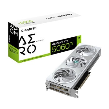 Видео карта Nvidia GF RTX 5060 Ti, 16GB, Gigabyte Aero, OC, PCI-E 5.0, GDDR7, 128-bit, DisplayPort, HDMI | JAR Computers Gigabyte GV-N506TAERO OC-16GD
