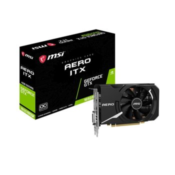 Видео карта Nvidia GTX 1650 Super, 4GB, MSI AERO ITX OC, PCI-E 3.0, GDDR6, 128-bit, HDMI, DispleyPort, DVI | JAR Computers MSI GTX 1650 SUPER AERO ITX OC