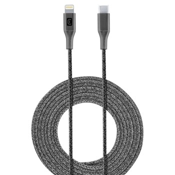 Кабел Cellularline, от USB C(м) към Lightning(м), 2.5m, черен | JAR Computers Cellularline IT8587