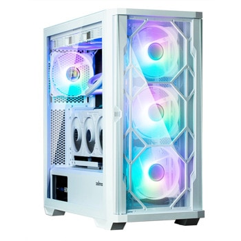 Кутия Zalman Z10 DUO White, E-ATX/ATX/mATX/Mini-ITX, 2x USB 3.0, с прозорец, RGB подсветка, бяла, без захранване | JAR Computers Кутия Zalman Z10 DUO White ZM-Z10-DUO-WHITE