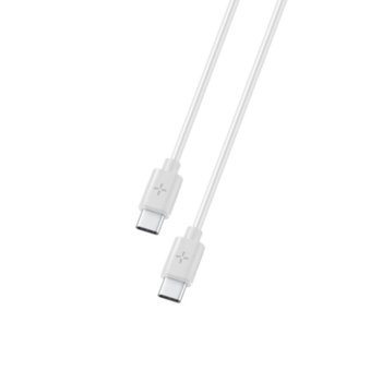 Кабел Ploos 6565, USB Type C(м) към USB Type C(м), 2m, бял | JAR Computers Кабел данни Ploos USB-C към USB-C 2м