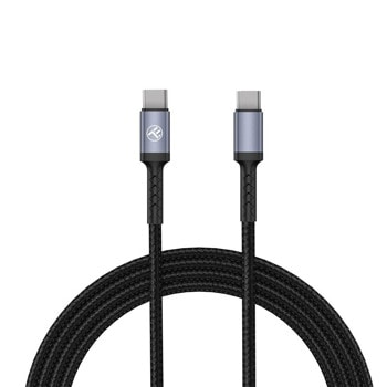 Кабел Tellur TLL155374, от USB-C(м) към USB-C(м), 1m, 60W, черен | JAR Computers Tellur Type-C To Type-C TLL155374