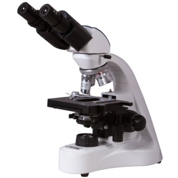 Микроскоп Levenhuk MED 10B, 40–1000x оптично увеличение, бинокулярна глава, ахроматични лещи на обектива и кондензер Abbe с ирисова диафрагма и филтродържател image
