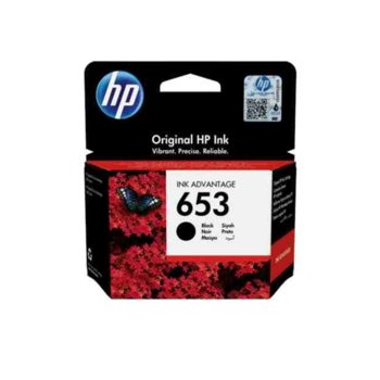 Касета за HP DeskJet Plus Ink Advantage 6075, Black, 3YM75AE - HP 653, Заб.: 360 брой копия | JAR Computers HP 653 Black Original Ink Advantage Cartridge