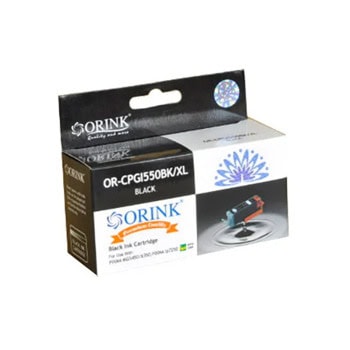 Касета за Canon Pixma MG5000 Series/MG6000 Series/MG7150/MG7550/MX725/MX925/IP7200 Series/IP8750/IX6850 - Black - HPGI-550XL - Orink - Неоригинална, Заб.: 500 брой копия | JAR Computers Orink HPGI-550XL