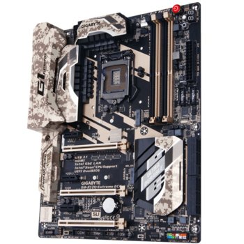 Дънна платка Gigabyte GA-X170-EXTREME ECC (rev 1.0), C236, LGA1151, DDR4, PCI-E (DisplayPort&HDMI)(CF&SLi), 6x SATA 6Gb/s, 3x SATA Express, 2x M.2 Sockets, 1x USB 3.1 (Type-A), ATX | JAR Computers Gigabyte GA-X170-EXTREME ECC (rev. 1.0)