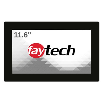 Индустриален Монитор Faytech 1010502418 FT116TMCAPOFHBOB, 11.6"(29.46 cm) FHD Capacitive multi-touch панел, DisplayPort, HDMI, VGA | JAR Computers Faytech 1010502418 FT116TMCAPOFHBOB