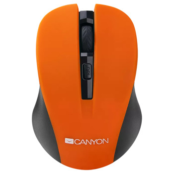 Мишка Canyon CNE-CMSW1, безжична, оптична (1200 dpi), USB, оранжева | JAR Computers Canyon CNE-CMSW1, оптична, безжична, 1200dpi, USB