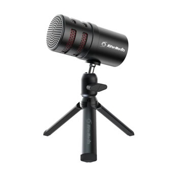 Микрофон AVerMedia Versati Go, USB-C, AI шумопотискане, кардиоиден, черен | JAR Computers AVerMedia Versati Go AM310G2