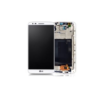 LG G3 D855, LCD with touch and frame, white