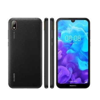 Huawei Y5 2019 Black + Clear Case Transparent