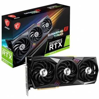 Видео карта Nvidia GF RTX 3070 Ti, 8GB, MSI GAMING X TRIO, PCI-E 4.0, GDDR6X, 256-bit, DisplayPort, HDMI | JAR Computers MSI 912-V505-011