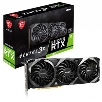 Видео карта Nvidia GeForce RTX 3060 Ti, 8GB, MSI VENTUS 3X OC LHR, PCI-E 4.0, GDDR6, 256-bit, DP, HDMI | JAR Computers MSI RTX 3060 Ti VENTUS 3X 8G OC LHR