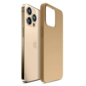 Калъф за Apple iPhone 14 Pro, силиконов, 3MK Hardy Case, златист | JAR Computers 3MK Hardy Case for iPhone 14 Pro Gold