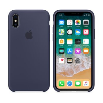 Apple iPhone X Silicone Case - Midnight Blue