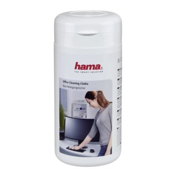 Почистващ комплект HAMA за повърхности, 100бр.кърпички | JAR Computers Почистващ комплект HAMA за повърхности 100бр