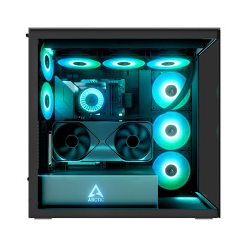 Arctic Xtender VG Mirror - Black Mid-Tower