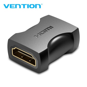Адаптер Vention AIRB0 от HDMI(ж) към HDMI(ж), черен, 4K 2160p@60Hz, 18 Gb/s | JAR Computers Vention AIRB0