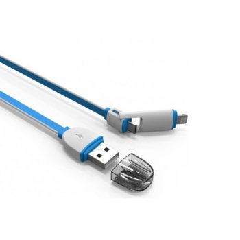 Кабел Ldnio LC82 USB A(м) към MicroB+Lightning