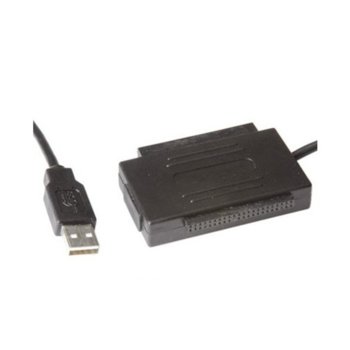 Конвертор Roline 12.99.1053, от USB A 2.0(м) към 2x IDE(ж), за дискове до 3.5", 1.2m, черен | JAR Computers Roline 12.99.1053