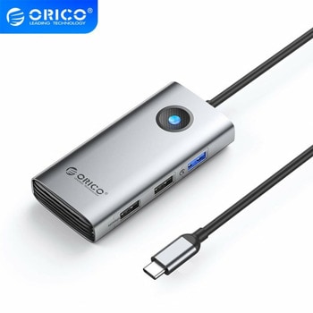 Докинг станция Orico PW11-5P-GY-EP, от USB-C към 1x HDMI, 3x USB А | JAR Computers Докинг станция Orico PW11-5P-GY-EP
