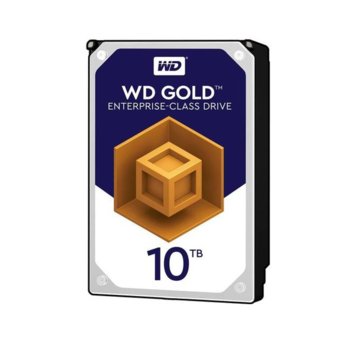 Твърд диск 10TB Western Digital Gold WD101KRYZ, SATA 6 Gb/s, 7200 rpm, LFF 3.5" (8.89 cm) | JAR Computers Western Digital Gold 10 TB WD101KRYZ