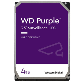 Твърд диск 4TB Western Digital Purple Surveillance (WD42PURZ), SATA 6Gb/s, 256MB кеш, 3.5" (8.89 cm) | JAR Computers Твърд диск WD Purple 4TB 3.5inch 256MB (WD42PURZ)