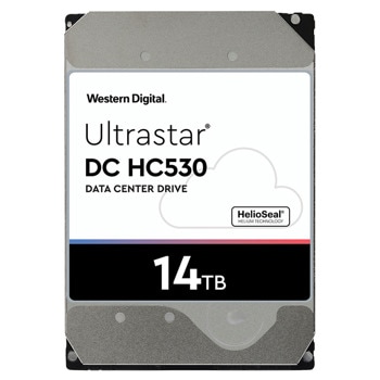 Твърд диск 14TB WD Ultrastar DC HC530, SATA 6Gb/s, 7200 rpm, 512MB кеш, 3.5" (8.89cm) | JAR Computers Western Digital 14TB Ultrastar DC HC530