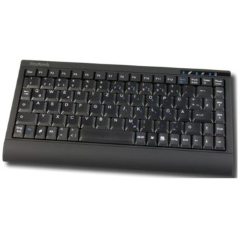 Клавиатура KeySonic ACK-595BT, Bluetooth, 10м обхват, Soft-Touch, Power бутон, черна image