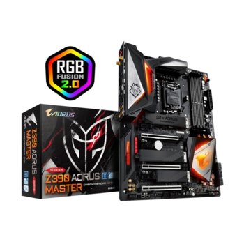 Дънна платка Gigabyte Z390 AORUS MASTER G2, Z390, LGA1151, DDR4, PCI-E (HDMI), (SLi&CFX), 6x SATA 6Gb/S, 3x M.2 Socket, Wi-Fi, Bluetooth, USB Type-C, ATX | JAR Computers Gigabyte Z390 AORUS MASTER G2
