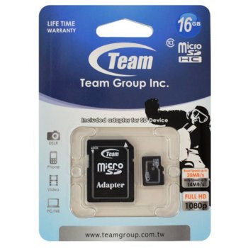 TEAM Micro SD 8GB Class 10