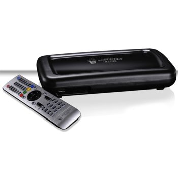 Popcorn Hour A-200, MultiMedia Player / Media Server, без HDD (съвместим с 2.5"/3.5" SATA), HDMI & S-Video, Dolby Digital Plus & DTS, XVid, H.264, Lan & 3xUSB, дистанционно, 1г. гаранция | JAR Computers Popcorn Hour A-200