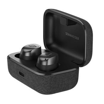 Слушалки Sennheiser Momentum True Wireless 4, безжични, Вluеtооth, микрофон, ANC шумопотискане, aptX Adaptive кодек, до 7.5 часа време на работа, графит | JAR Computers Sennheiser Momentum True Wireless 4