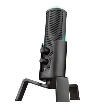 Микрофон Trust GXT 258 Fyru (23465), гейминг, настолен, 4 вида улавяне на звук, USB, черен | JAR Computers Trust 23465