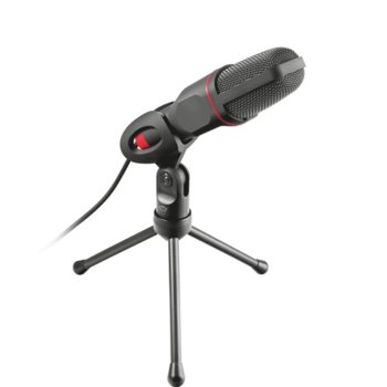 Микрофон TRUST GXT 212 v2, 50 Hz - 16000 Hz честотен диапазон, 3.5 mm жак, USB, черен | JAR Computers TRUST GXT 212 v2