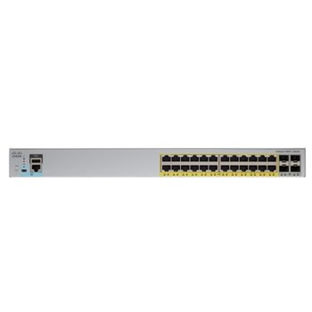 Суич Cisco Catalyst 2960L, 24x10/100/1000Base-T, 4x 10G SFP+ | JAR Computers Cisco Catalyst 2960L Smart Managed WS-C2960L-SM-24