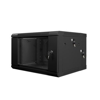 Комуникационен шкаф Lanberg WF02-6606-10B, 19", 6U, 600 x 600 x 374.3 mm, черен | JAR Computers Lanberg WF02-6606-10B