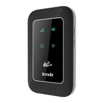 Рутер Tenda 4G180, 3G/4G, мобилен, 150Mbps, 2.4(150 Mbps), Wireless N, 1x SIM card, 1x microSD card, 1x microUSB, 1x SIM слот, 2x вътрешни антени, 2100mAh батерия | JAR Computers Tenda 4G180
