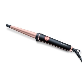 Маша за коса Beurer HT 53 curling tongs, 1400 W, 200°C, бързо загряване, керамична, черно/розова image