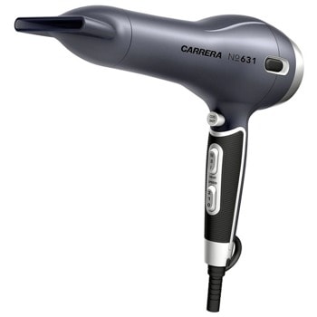 Сешоар Carrera No.631, 2400W, 3 степени на температура, 2 степени на скорости, керамично покритие, сив | JAR Computers Carrera No.631